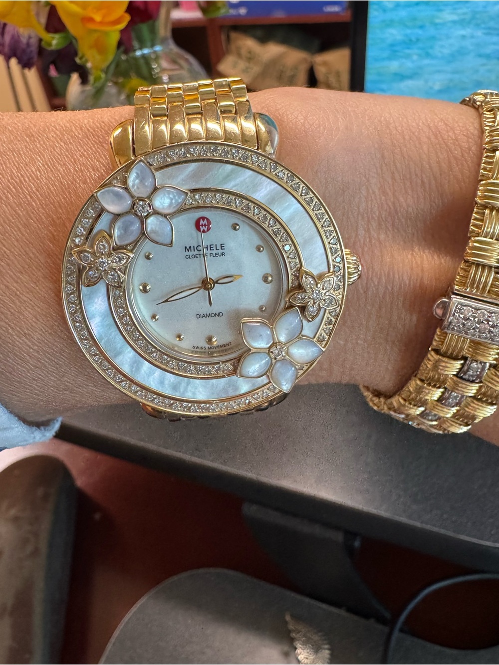 Michele Cloette Fleur Diamond Watch Limited Edition #0004/1000 – Box Extra Links - Picture 7 of 14